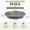 Pflanztopfuntersetzer Mira Anthrazit Ø 58cm - Frostsicher & Produktbild-Vorschau 3