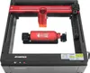 A laser engraving machine with a cylindrical object on its platform. Produktbild-Vorschau