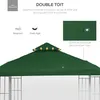 Outsunny Toit de Remplacement pour Gazebo de Jardin Toile Voir les images du produit 4