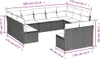 Design 11-tlg. Garten-Sofagarnitur mit Kissen Beige Poly Produktbild-Vorschau 3