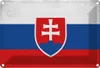 vianmo Blechschild 20x30 cm Slowakei Slovakia Vintage Produktbild-Vorschau 1