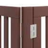 Design 8-tlg. Hundetor mit Tür Faltbar Braun 640 cm Produktbild-Vorschau 10