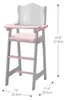 Olivia’s Little World Puppen-Hochstuhl Prinzessin, grau mit Produktbild-Vorschau 5