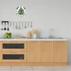 Wanduhr aus Glas Rund fi 30 Fensterblätter Grün Quarz Deko Produktbild-Vorschau 3