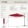 TecTake 403135, Červená, Bordeaux Náhled obrázku produktu 24
