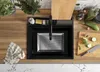 PRIMAGRAN Spülbecken Schwarz 58x53cm, Granitspüle 1 Becken Produktbild-Vorschau 7