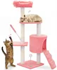 VOUNOT® Kratzbaum 112cm, Mehrstöckiger Katzenbaum mit Produktbild-Vorschau 1
