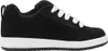A side view of a black DC Shoes Court Graffik sneaker with white laces and a white sole. Anteprima dell’immagine prodotto