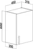 Roe Furniture | Küchenhängeschrank 45 cm - Eiche Artisan - Produktbild-Vorschau 2