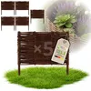 Floranica 5 Stück Beetbegrenzung Weide 40 cm x 40 cm – Produktbild-Vorschau 1
