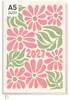 Chäff-Timer 2026/2027 / 17 Monate / A5 / Flower Power pink Produktbild-Vorschau 1