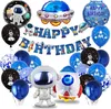Weltraum Geburtstag Deko Set mit Astronaut, Raketen & Produktbild-Vorschau 1