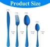 Blaues Silberbesteck-Set, 20-teilig, Edelstahl, für 4 Produktbild-Vorschau 4