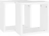 vidaXL Scaffali a cubo, 2 pezzi, bianco, 30x15x30 cm Anteprima dell’immagine prodotto 3