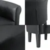 Sessel 'Jelgava' 70x70x58 cm Kunstleder Schwarz Produktbild-Vorschau 6