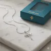 925 Silber Kreuz Kette Geschenk Kind Patentante Taufe Produktbild-Vorschau 1