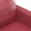 vidaXL 2-Sitzer-Sofa Weinrot 140 cm Kunstleder Produktbild-Vorschau 6