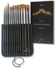 LIEBERGE Premium Langstiel Pinselset Acrylfarben - 12 Produktbild-Vorschau 1