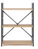 ModernHome CWJ602480LG Dřevěný regál s kovovým rámem a 3 Náhled obrázku produktu 3
