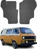1979-1991 VW T3 tappetini in gomma nera 2 pz Anteprima dell’immagine prodotto 1
