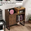 Stojan na gramofón COSTWAY s dokovacou stanicou, regál na Náhľad obrázku produktu 4