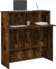 A reception desk with a laptop and office supplies. Anteprima dell’immagine prodotto