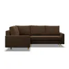 A brown sectional sofa on a white background. Produktbild-Vorschau