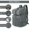 （Grau） Wasserdicht Militärrucksack Taktischer Rucksack 45L Produktbild-Vorschau 2
