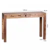 Wohnling Acacia Table console massive 120 cm avec 1 tiroir Voir les images du produit 2