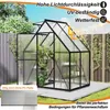 UISEBRT Premium Gewächshaus Aluminium 125x180x195cm, 2.25m² Produktbild-Vorschau 5
