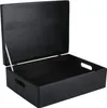 Creative Deco XL Schwarz Große Holzkiste Aufbewahrungsbox Produktbild-Vorschau 1