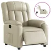 vidaXL Relaxsessel Elektrisch Creme Kunstleder Produktbild-Vorschau 1