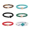 Mode Uni Schildkröte Naturstein Perlen Charm Armband Produktbild-Vorschau 5