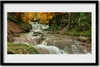 Bild 60x40 MDF-Rahmen Wandkunst Wald Wasserfall Natur Produktbild-Vorschau 1