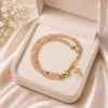 Handgemaakte armband met rozenkrans – ROSABRACE Pink Productafbeelding-voorbeeld 9