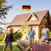 tectake® Aluminium Fahnenmast wetterfest inklusive Seilzug Produktbild-Vorschau 8