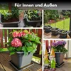 Robustes 8er Set Pflanzkübel anthrazit 40x40cm wetterfest Produktbild-Vorschau 3