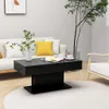 vidaXL Konferenční stolek černý 96x50x45 cm Materiál dřevo Náhled obrázku produktu 2