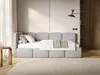 Selsey Cloudy – Jugendbett 90x200, Kopfteil links, Samt Produktbild-Vorschau 2