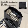 Wiltec taška na batoh čierna, taška na bicykel na batoh 28 Náhľad obrázku produktu 5