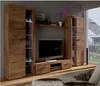 TOP Wohnwand Rumba XL Anbauwand Wohnkombi Wohnzimmer Eiche Produktbild-Vorschau 1