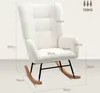 HOMCOM Fauteuil à bascule fauteuil allaitement rocking Voir les images du produit 5