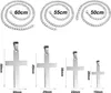 Herren Kreuz Kette Edelstahl Anhänger Silber/Schwarz/Gold Produktbild-Vorschau 2