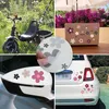 younikat 35 Blumen Aufkleber wetterfest I Flower Power Produktbild-Vorschau 3