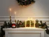 BELIANI Outdoor LED Weihnachtsbeleuchtung Weiß Acryl u. Produktbild-Vorschau 2