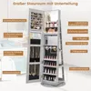 COSTWAY Armoire à bijoux avec LED, armoire à glace avec Voir les images du produit 5