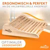 ALPENHAUCH Sauna Kopfstütze Holz [2 Stück] - Ergonomische Produktbild-Vorschau 3