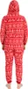 Damen Weihnachts-Overall CHRISTMAS ONESIE rot - Produktbild-Vorschau 2