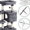 Yaheetech Katzenbaum Kratzbaum Plüsch Kletterbaum Produktbild-Vorschau 8