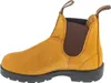 A side view of a single tan Chelsea boot with a black sole. Produktbild-Vorschau